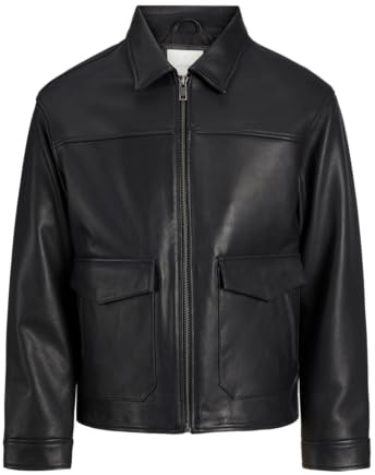 JACK&JONES JPRCCWALLACE läderjacka JKT läderjacka, svart, M, svart, M