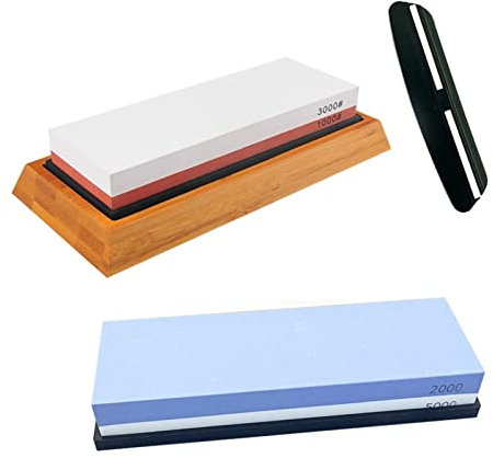 ISCBAFYX Affilacoltelli Professionale Pietra per affilare Pietre per affilare Pietra per affilare Pietra ad Acqua Cucina Grana 240 600 1000 3000 Doppia Faccia (Colore : Set 8, Dimensioni : As pics)
