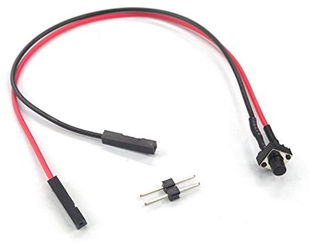 6mm 2 Pin Panel PCB Momentary Tactile Tact Push Button Switch Through Hole with Extension Jumper Cable Breadboard Friendly (5 Pack)