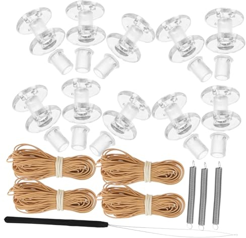 IMIKEYA Honeycomb Curtain Accessories for Rv Pleated Shade Repair Includes Cord Replacement Tool and Spring Pulley for Caravan Window Blinds Easy Installation