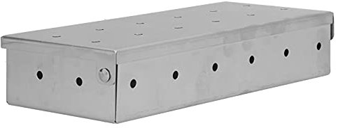 Caja para Ahumar de Acero Inoxidable, Caja para Ahumar Frutas y Madera, Caja para Especias, Herramientas para Ahumar