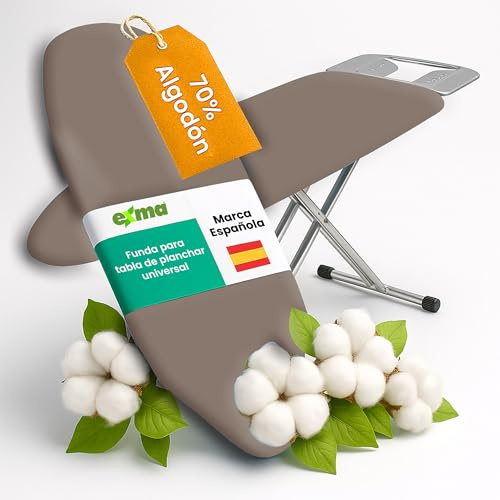 Funda Tabla de Planchar Plegable - Funda Tabla Planchar Ajustable Funda Plancha Universal Ajustable - Funda Mesa Plancha Funda de Planchar Ajustable - Funda Tabla de Planchar 140x50 - liso marrón