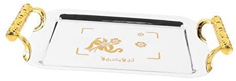 Cabilock Bandeja De Postres Europeo Con Asas Para Servir Joyas Bandeja De Servir