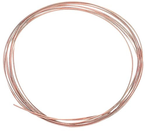 SEWOART 1 Rolle Weiche Kupferdraht Unbeschichteter Kupferdraht Für DIY Bastelarbeiten 2mm Dicke 5 Meter änge Ideal Für Kreative Formen Und Modelle