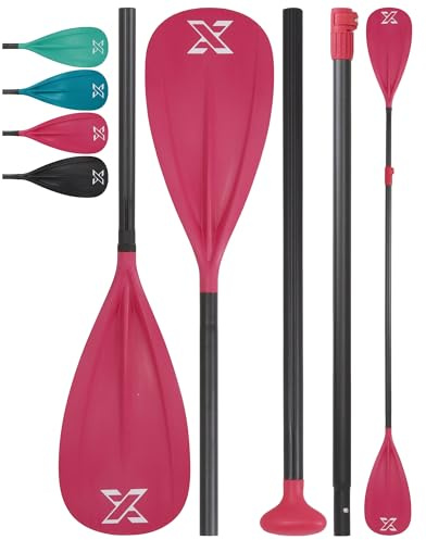 ZLX Remo Paddle Surf Ajustable 2 en 1, Sup Paddle Convertible a Kayak, Aluminio Ligero, 3/4 Piezas Desmontables, Alta Resistencia para Stand Up Paddle y Deportes Acuáticos
