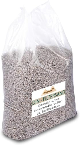 Meinpool24.de 25 kg Filtersand für Sandfilteranlagen Quarzsand 0,4-0,8 mm nass