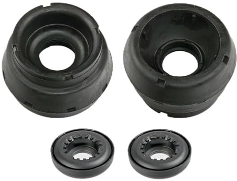 Hajus 4121011036 2x Federbeinstutzlager + 2x Walzlager Vorne 1J0412331C 1J0412249 kompatibel mit A1 Skoda Fabia 3 VW Bora Golf 4