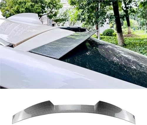 Rear Wing Auto For BMW F26 For X4 2014-2018 Rear Roof Trunk Spoiler Wing Air Deflector Dam Tail Tuning MP Style Car Body Kit Tuning Spoiler Wing(Roof Carbon Look)