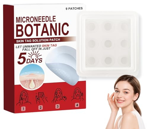 Microneedling Pickel Patch 9 Stück, Pimple Patches Micro Needle mit Niacinamid & Hyaluronsäure, Hydrocolloid Patches, Verbessert Hautunreinheiten und Unebenheiten, Skin Tag Remover, für Alle Hauttypen