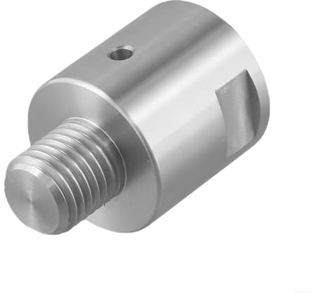 Adaptateur de mandrin de tour pour le travail du bois avec filetage interne de 2,5 cm x 12TPI et filetage externe de 2,5 cm x 8TPI pour convertir les broches de tour entre différents filetages