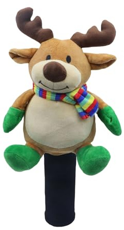 Quorvex Copri Driver per Mazze da Golf,Copricapi Natalizi per Legni da Golf - Protettore Peluche per Golfisti Uomo Donna - Uso Quotidiano Viaggio Allenamento Campo di Guida Uomini Donne Principianti
