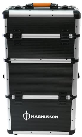 Magnusson Servante trolley 3 compartiments empilables 24 compartiments noir