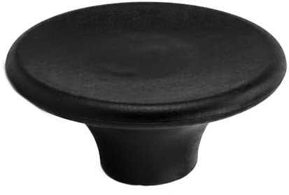 Merzio Universal Pan Lid Handle Replacement - Heat-Resistant Bakelite and Stainless Steel Knob for Slow Cookers, Dutch Ovens, Skillets and Glass Lids - Easy Tool-Free Installation (Black)