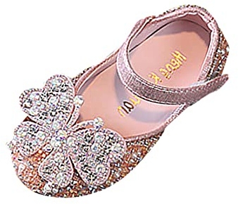 Flickor, Mary Jane, prinsesskor, ballerina, pärlor, strass, platta klädskor, eleganta, lätta kvällsskor, bröllop, barn, fest, glitterskor, rosett, dekoration, glitter, festskor