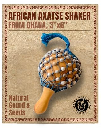 axatse africana Shaker – Maraca, Rumba Shaker – 3 x 6