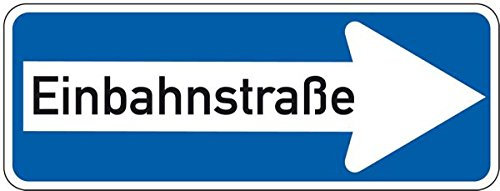 LEMAX® Verkehrszeichen Einbahnstraße,rechts,Nr.220-20,Aluminium RA0,reflekt.,800x300mm