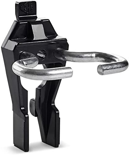 raaco Porte-Pince Clip 5-17, pour Panneau Mural Perforé & Organisation du Garage - Capacité 5 kg - Lot de 3 en Acier & Polyacétal, 17mm Longueur, Accessoires de Rangement Atelier, Crochet Mural Garage