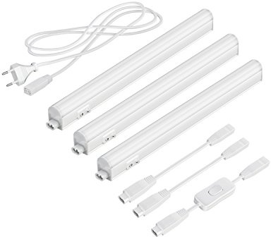 parlat LED Unterbau-Leuchten Rigel, je 31,3cm, mit Schalter, je 397lm, warm-weiß, 3er Set