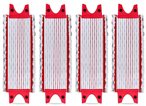 4 Recharges Balai Serpillère Pad pour Vileda EasyWring Ultramax/ 1-2 Spray, Serpillere Spray Serpillière Microfibres Balai pour Vileda Ultramax, UltraMax Plus et Easy Wring UltraMax Carlin