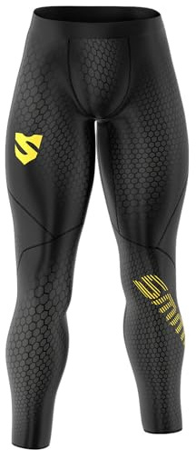 SMMASH Cell Sport Långa Leggings för Män, Herr Kompression Löpning Leggings, Träning sporttights, funktionsunderbyxor, Gym, OCR, Andas och Lätt, Antibakteriellt Material, Tillverkad i EU (XL)