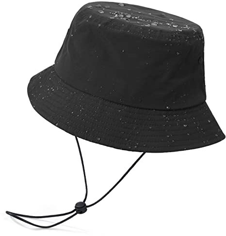 TAGVO XXL Wasserdichter Fischerhut Faltbar Einfarbig Anglerhut Große Bucket UV Hats Sonnenhut Sommerhut Eimerhut 56-64