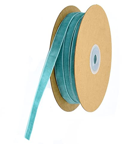 TONAUP 20 Meter Samtband Schleifenband Schmuckband Geschenkband 10mm Samt Dekoband