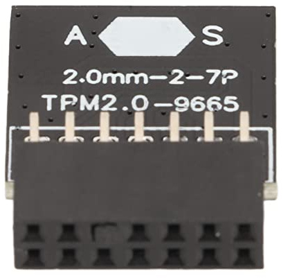 Modulo TPM 2.0 per ASUS per Win11 LPC 14 Pin Scheda Crittografata TPM 2.0 Chip Modulo TPM 2.0 Passo 2,0 Mm Scheda PCB 2x7P TPM 2.0 per Scheda Madre del Computer