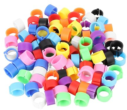 OFFSCH Bird Foot Rings 200 Pieces Parrot Foot Ring Pigeon Identification Anklet