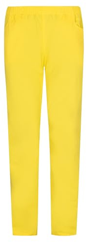 MISEMIYA - PANTALÓN Sanitarios Unisex Cintura ELÁSTICA Uniforme Laboral MÉDICO Enfermera Limpieza Veterinaria SANIDAD HOSTELERÍA- Ref.8312 - XS, Amarillo