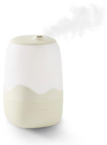Babymoov 3in1 Wave Humidifier, Cool Mist, Multicolour Night Light, Essential Oils Diffuser, Top Fill, 26 Hours Continuous use (4L), Timer 2, 4, 8hr, Auto Shut-Off, 360° Nozzle