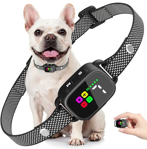 MASBRILL Anti Bark Collars for Dogs, Rechargeable Bark Collar for Puppies Small Medium Dogs 5-25 lb, (black)