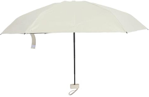 Gatuida Parapluie Pliant de Protection UV Upf50 Beige, Compact et Portable