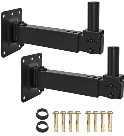 DAGCUXIN Speaker Wall Mount,Swivel and Tilt, Holds up to 100lbs, 2 Packs