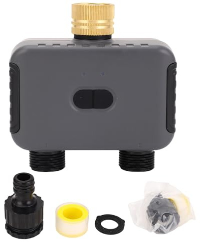 2 Zone Sprinkler Timer Automatisches Bewässerungssystem G3/4 -Faden für Gartenrasen Tropfsysteme