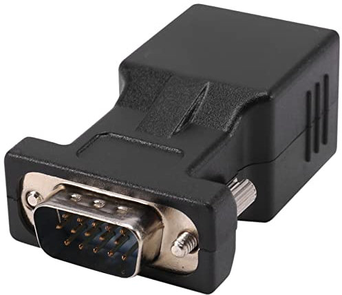 Feiouna Câble adaptateur VGA mâle vers LAN CAT5 CAT6 RJ45