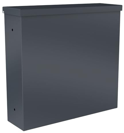 KNOBLOCH Zaunbriefkasten Beverly, 10 Liter, Mailbox (Anthrazit)