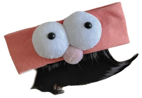 Ldabrye Haarschmuck für Mädchen, Festival, Kopfbedeckung, lustige große Augen, Dekoration, Neugeborene, Cosplay, Zubehör, Weihnachten, Toupet, Haarband mit Pony
