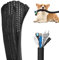 Gaine Cable Informatique, 3 Mètre Φ13 mm Protecteur de Cordon pour Chien et Chat, Manchon de Cache Câble, Textile Flexible Protection/Fermeture Automatique, pour Automobiles/TV/PC/USB/Audio