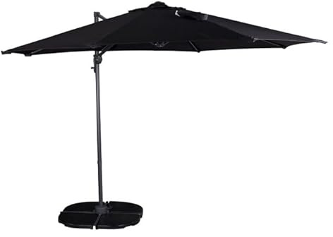 Parasol Déporté Rotatif Leeds 294cm Noir