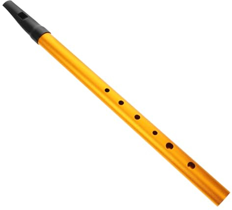 Toddmomy Irische Tin Whistle in C-dur mit 6 Loch aus Aluminiumlegierung Vertikale Flöte für Anfänger zum Lernen Traditioneller Irischer Musik mit Blockflötenmundstück und Stoffbeutel
