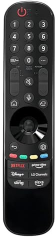 1 telecomando magico vocale sostitutivo for LG Smart TV 2021-2023 con puntatore mouse volante con Netflix/Prime Video/Sling/Alexa