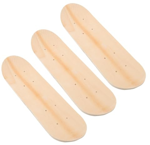 Alipis 3 Stück Blank Skateboard Decks Holz Double Tail DIY Skateboard Decks zum Bemalen Malen Kunst Handwerk