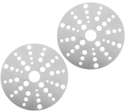 Homoyoyo Piastra di Conduzione del Calore in Acciaio Inox, Lamiera Inox per Piano Cottura Induzione, Piastra Riscaldante Adattatrice, 2 Pezzi