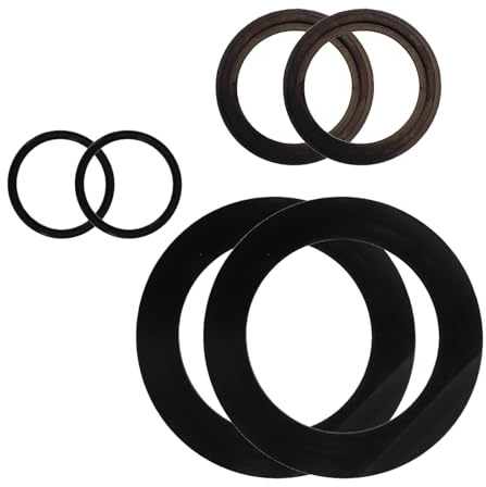 Opatiny 6-Pack Silicone Sealing Rings and Washers for Intex Pool Piston Valves, 10747, 25006, 25010, 28633, 28635, 28621, Includes O-Rings and Step Washers