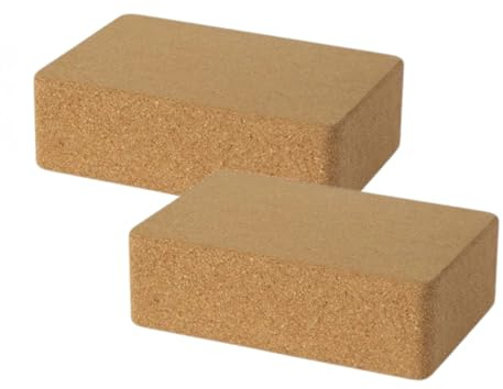 Mattoncino Yoga in Sughero Naturale FD Sport | 22.6x15x7.4 cm | Blocco Mattone Supporto Yoga, Pilates e Stretching | Alta Densità, Antiscivolo, Eco-Friendly per Stabilità ed Equilibrio