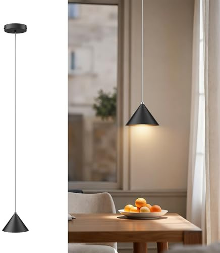 lundwa Lampada a sospensione LED Moderne 12W Nero
