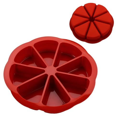 Silicone Cake Molds - Non Stick Mould Making, 8 Cavity Scone Pan with Authentic Material, Cornbread Muffins Baking Pan, Reusable Silicone Moulds for Desserts, Easy Clean Baking Moulds for Home