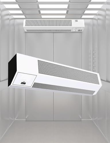 Cortina d'aria commerciale con sensore di movimento per il controllo del flusso d'aria a risparmio energetico