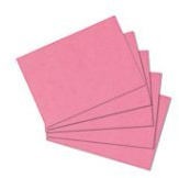 300 Karteikarten in A6 rot blanko von Herlitz [Sparpaket]