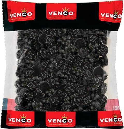 Cloetta 8714200000000 Venco Holland Lakritze 'Dubbelzoute Rondjes' 1 kg Packung (Doppelt gesalzen)